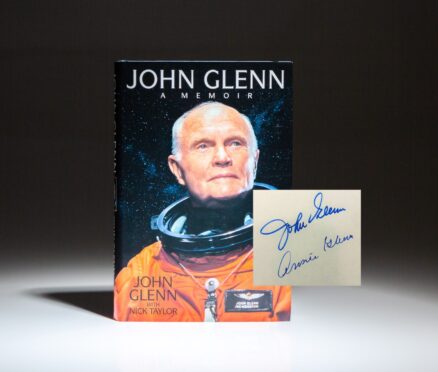 First edition of John Glenn: A Memoir, signed by Senator John Glenn and his wife, Annie Glenn.