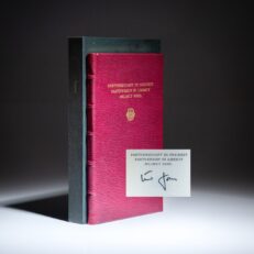 Deluxe limited edition of Partnerschaft in Freiheit, Partnership in Liberty, from The Thornwillow Press, signed by German Chancellor Helmut Kohl.