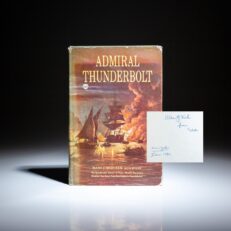 First edition of Admiral Thunderbolt by Hans Christian Adamson, from the library of U.S. Navy Admiral Alan Goodrich Kirk.