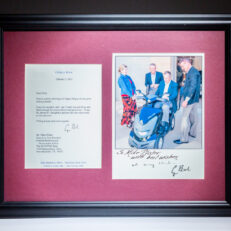 Thank you letter from former President George H.W. Bush to the EVP of The Scooter Store, offering the thanks of "...one happy old guy on one great looking scooter."