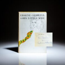 First illustrated edition of God's Little Acre, signed by Erskine Caldwell.