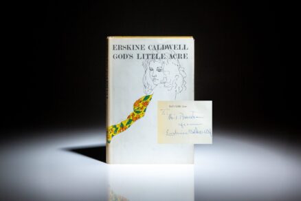 First illustrated edition of God's Little Acre, signed by Erskine Caldwell.