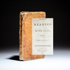 Isaac Jackson's The True Reading Made Easy, printed in Dublin by Quaker printer John Gough in 1795.