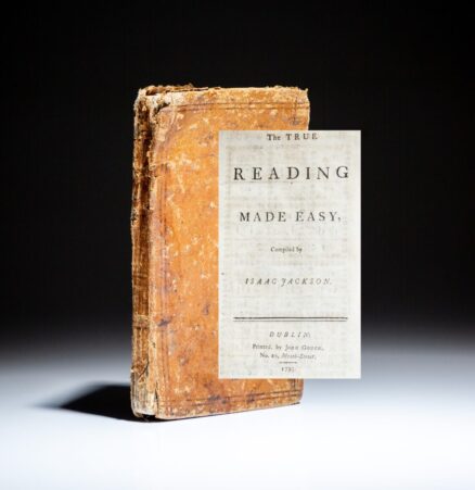 Isaac Jackson's The True Reading Made Easy, printed in Dublin by Quaker printer John Gough in 1795.