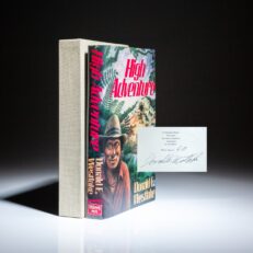 Signed limited edition of High Adventure by Donald E. Westlake.