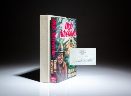 Signed limited edition of High Adventure by Donald E. Westlake.