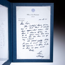 Personal letter from Governor Jimmy Carter to his sister, Gloria "Gogo" Carter Spann, dated October 18, 1971.