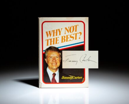 First edition of Why Not The Best, signed by President Jimmy Carter.