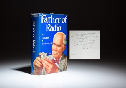 Inscribed first edition of Father of Radio: The Autobiography of Lee de Forest.