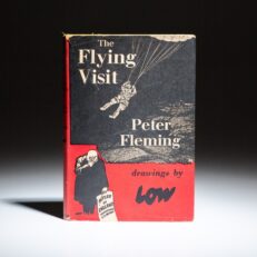 First edition of The Flying Visit by Peter Fleming with drawings by David Low.