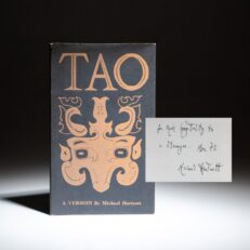 Limited edition of Tao by Irish poet Michael Hartnett, inscribed by the author.