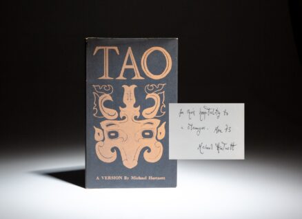 Limited edition of Tao by Irish poet Michael Hartnett, inscribed by the author.