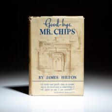 First American edition of Good-bye Mr. Chips by James Hilton.