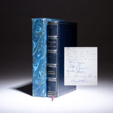 Deluxe Memorial Edition of Profiles in Courage by John F. Kennedy, signed by members of the Shriver family, including Sargent Shriver, Eunice Kennedy Shriver, Maria Shriver, Bobby Shriver and Timothy Shriver.