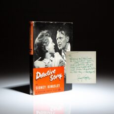 Signed first edition of Detective Story by Sidney Kingsley.