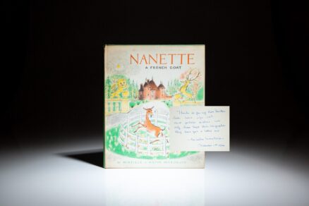 Signed edition of Nanette: A French Goat by Mireille Marokvia and illustrated by Artur Marokvia.