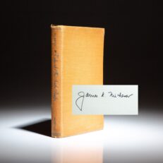 First edition, first printing of Tales of the South Pacific, signed by James A. Michener on a bookplate.