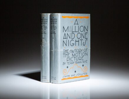 First edition of A Million and One Nights: A History of the Motion Picture by Terry Ramsaye, two volumes with scarce dust jackets.