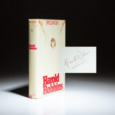 Signed first edition of Spellbinder by Harold Robbins.