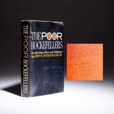 Signed first edition of The Poor Rockefellers by John W. Rockefeller, Jr.