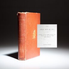 First edition of The Naval War of 1812 by Theodore Roosevelt.