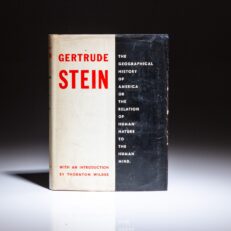 First edition of The Geographical History of America by Gertrude Stein.