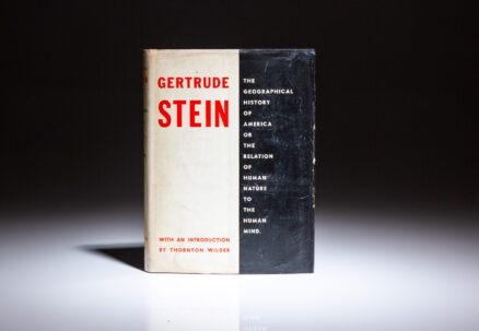 First edition of The Geographical History of America by Gertrude Stein.