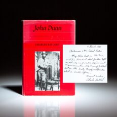 First edition of John Dunn: The White Chief of Zululand, inscribed to U.S. Ambassador Ed Perkins, with a laid-in letter from Dan Dunn, Chairman of the Dunn Descendants Association.