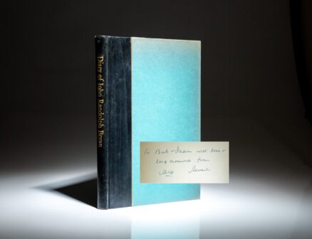 Limited edition of Diary of John Randolph Bryan, signed by the author of the Introduction, Bryan's grandson, John Stewart Bryan.