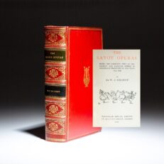 First edition, third printing of The Savoy Operas by W.S. Gilbert in a fine binding.