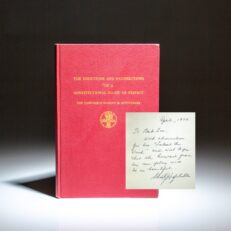 The Directions and Misdirections of a Constitutional Right of Privacy by Shirley M. Hufstedler, inscribed to American playwright Robert E. Lee.