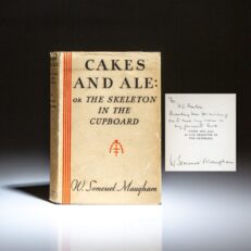 Signed first edition of Cakes and Ale by W. Somerset Maugham.