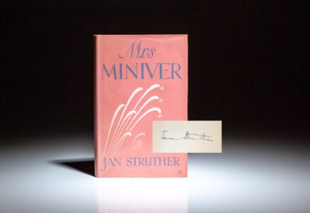 Signed first edition of Mrs. Miniver by Jan Struther.