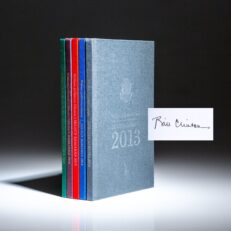 Limited edition of William Jefferson Clinton: Selected Remarks 2013 - 2017, signed by former President Clinton in the first volume.