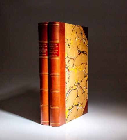 Tableaux Historiques de la Révolution Française, published in Paris in 1817, handsomely rebound in a three-quarter leather binding.