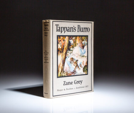 From the author's personal library, first edition of Tappan's Burro by Zane Grey.