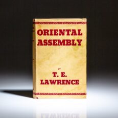 First American edition of Oriental Assembly by T.E. Lawrence.