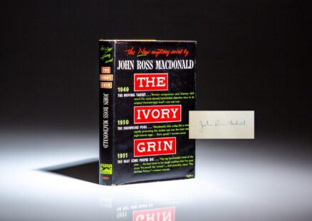 Signed first edition of The Ivory Grin by John Ross Macdonald.