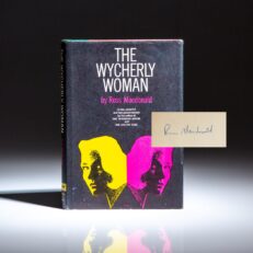 Signed first edition of The Wycherly Woman by Ross Macdonald.