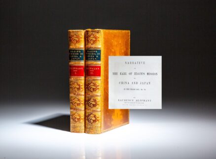 First edition of Narrative of the Earl of Elgin's Mission to China and Japan by Laurence Oliphant.