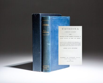 First edition, first state of Catriona by Robert Louis Stevenson.