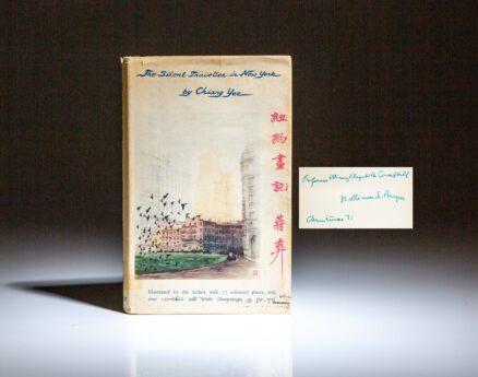 First edition of The Silent Traveller in New York by Chiang Yee, signed by former President of Indiana University, William Lowe Bryan.