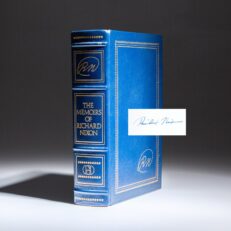 Signed limited edition of The Memoirs of Richard Nixon, signed by President Richard Nixon.