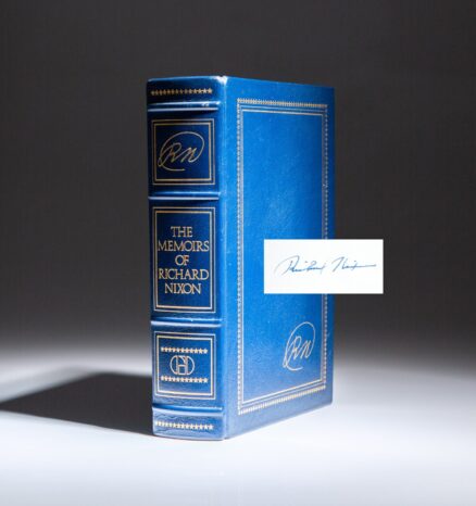 Signed limited edition of The Memoirs of Richard Nixon, signed by President Richard Nixon.