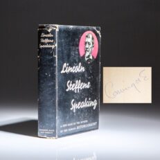 First edition of Lincoln Steffens Speaking, from the library of Hollywood actress and communist sympathizer, Dorothy Comingore.