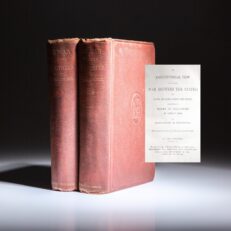 First edition of A Constitutional View of the Late War Between the States by Confederate Vice President, Alexander H. Stephens.