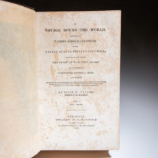 Early edition of A Voyage Round the World by Fitch W. Taylor.