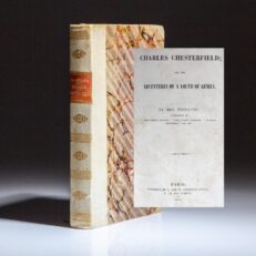 Charles Chesterfield; or, The Adventures of a Youth of Genius by Mrs. Frances Trollope, published in Paris in 1842.