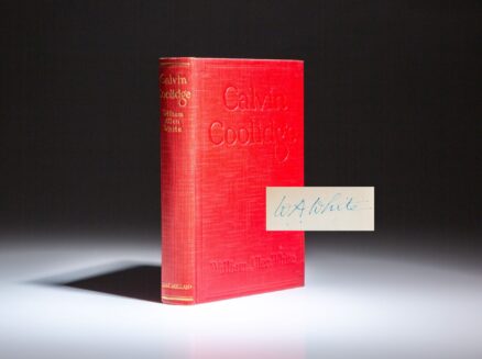 Signed first edition, first printing of Calvin Coolidge: The Man Who Is President.