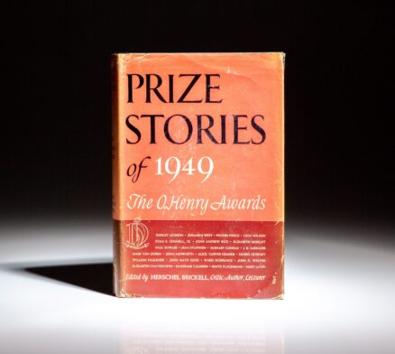 First edition of Prize Stories of 1949: The O. Henry Awards, featuring the first book appearances of "Just before the War with the Eskimos" by J.D. Salinger and "The Lottery" by Shirley Jackson.